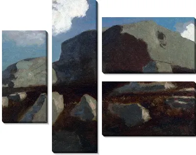 Картина Пейзаж со Скалами, около Руайана (Landscape with Rocks, near Royan)