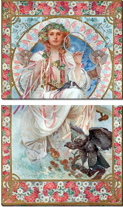 Картина Портрет Жозефины Крейн-Брэдли в образе Славии (1908)