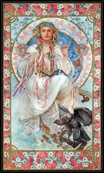 Картина Портрет Жозефины Крейн-Брэдли в образе Славии (1908)