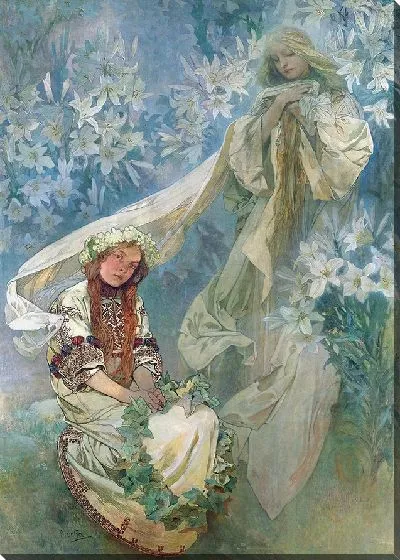 Картина Мадонна с лилиями (1905)