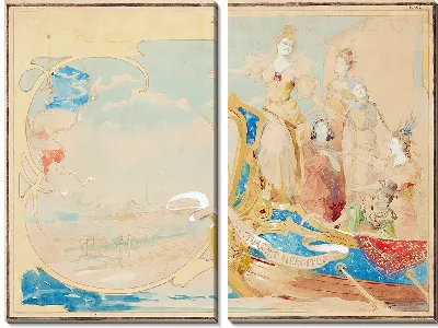 Картина Этюд для фрески (около 1900 г.)