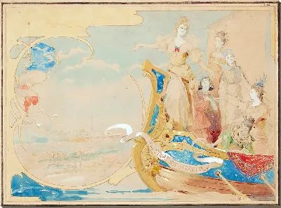 Картина Этюд для фрески (около 1900 г.)