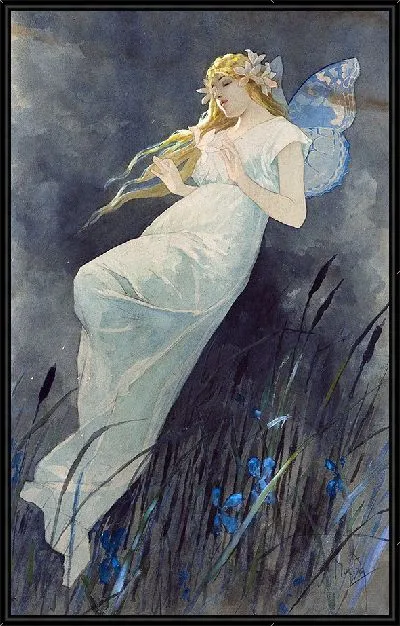 Картина Эльфе с Ирисблютеном (ок. 1885–1890)