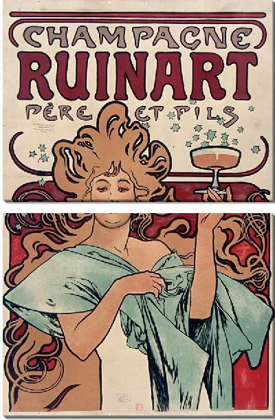 Картина Шампанское Рюинар Пер Эт Филс. (1896)