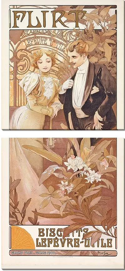 Картина Флирт (около 1895-1900)