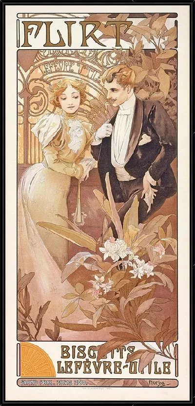 Картина Флирт (около 1895-1900)