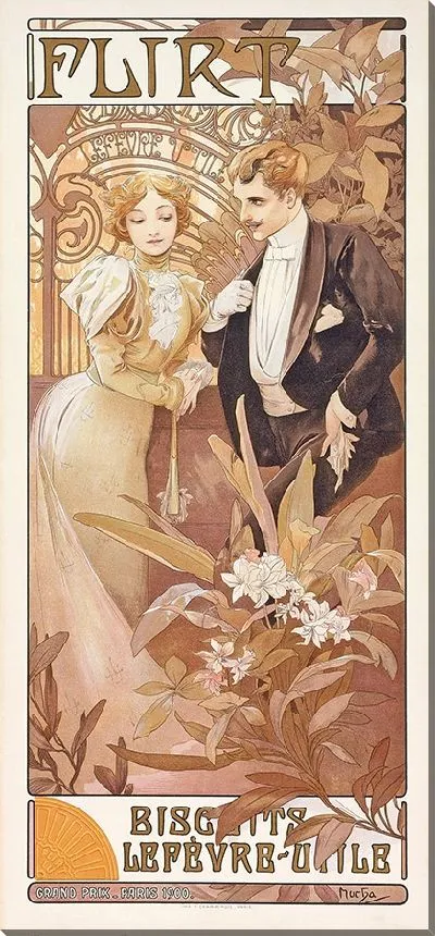 Картина Флирт (около 1895-1900)