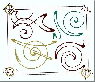 Картина Утренний дизайн на основе арабесок. (1900)