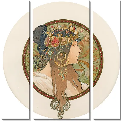 Картина Тет Византийцы (Брюнетка) (около 1897 г.)
