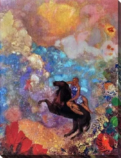 Картина Муза и Пегас (Muse auf Pegasus)