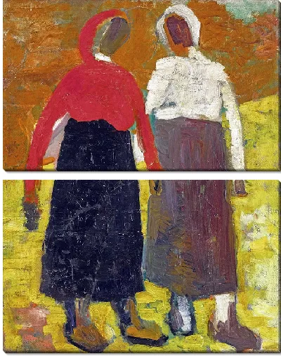 Картина Две крестьянки (около 1928-30 гг.)