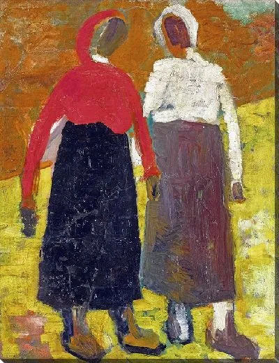 Картина Две крестьянки (около 1928-30 гг.)