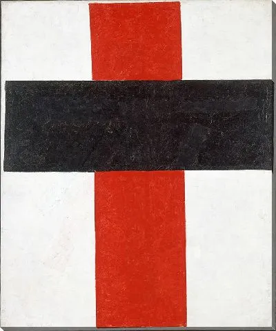 Картина Большой крест черного цвета на белом (1920 г.)
