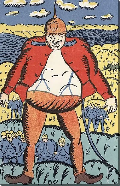 Картина Смотри, смотри, возле Вислы. Немецкие жизни раздуваются. Так что они не так хорошо (1914-1915)