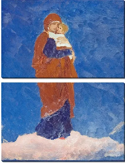 Картина Дева Мария, этюд (1882 г.)