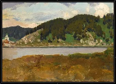 Пейзаж с озером