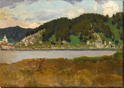 Картина Пейзаж с озером