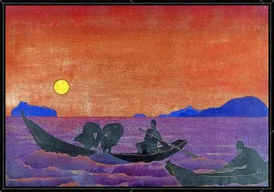 Картина И мы продолжаем ловить рыбу из игры «Санкта» (1922)