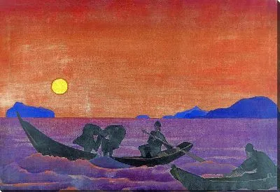 Картина И мы продолжаем ловить рыбу из игры «Санкта» (1922)