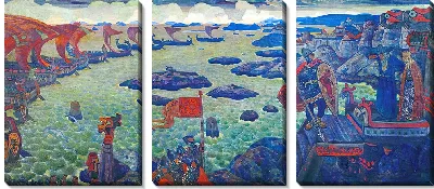 Картина В поход готовы (Варяжское море) (1910 г.)