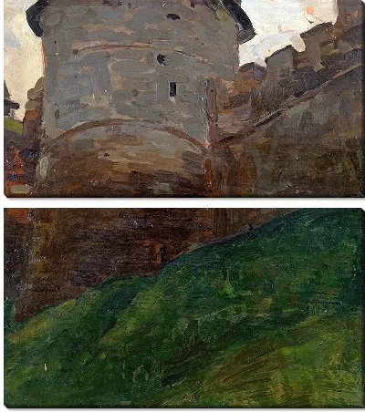 Картина Кремлевская башня Нижнего Новгорода (1903 г.)