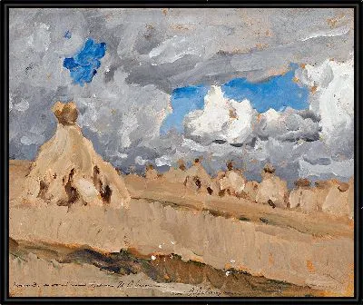 Картина Стога Сена в английском пейзаже