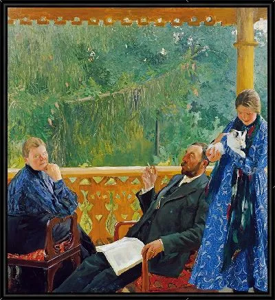 Картина Семейный портрет (портрет семьи Поленовых) (1904-1905)