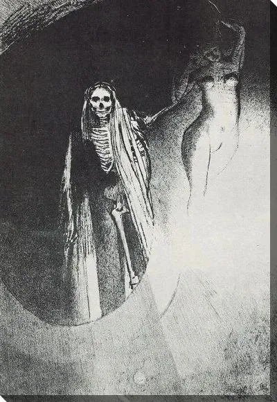 Картина Смерть - Это - я, кто делает Вас серьезными (Флобер, Искушения Св. Энтони) (Death - It is I who make you serious (Flaubert, The Temptations of St. Anthony))