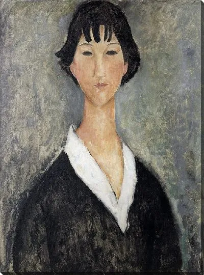 Картина Молодая девушка с черными волосами