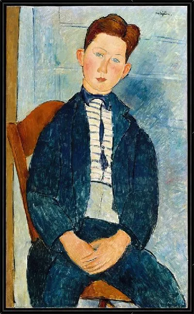 Картина Мальчик в полосатом свитере (1918)