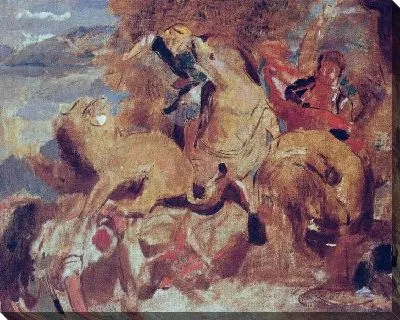 Картина Исследование к охоте на львов после Делакруа (Studie zu Die Lowenjagd nach Delacroix)