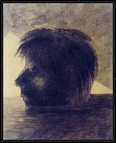 Картина Голова на воде (Der Kopf auf dem Wasser)
