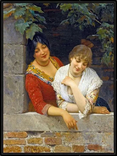 Картина Венецианцы на балконе (1881 г.)