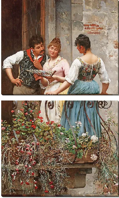 Картина Любимый фанат (1889)