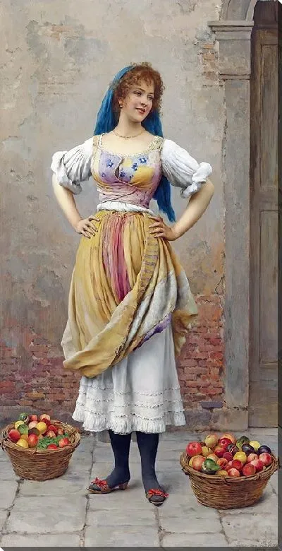 Картина Девушка с рынка (1900)