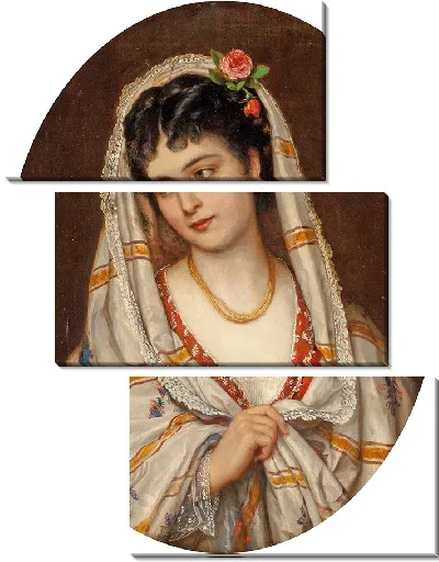 Картина Юная итальянская красавица (1871)