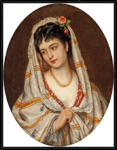 Картина Юная итальянская красавица (1871)