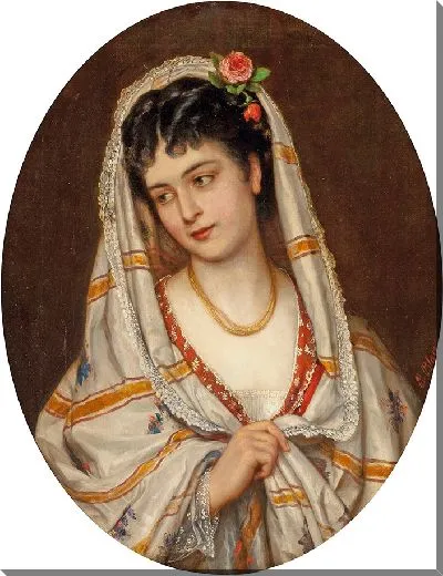 Картина Юная итальянская красавица (1871)