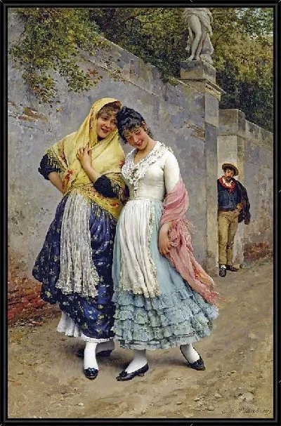 Картина Флирт (1889)