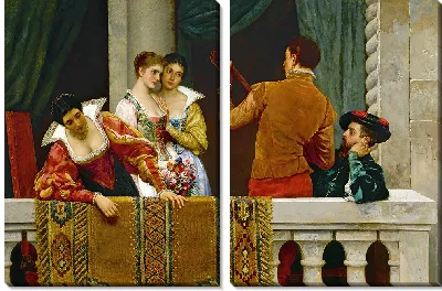 Картина Фестивальный день, Венеция (1879 г.)
