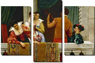 Картина Фестивальный день, Венеция (1879 г.)