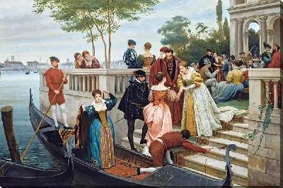 Прибытие на бал, Мурано (1870)