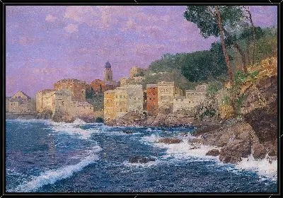 Картина Город на Ривьере (1897)