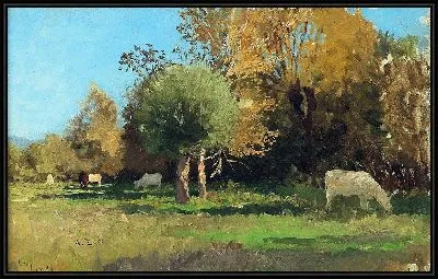 Выпас коров возле Лангенпрайзинга