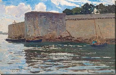 Картина Возвращение рыбаков Конкарно домой