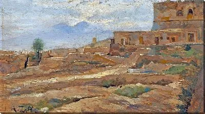 Картина Блик на замке Сант-Эльмо