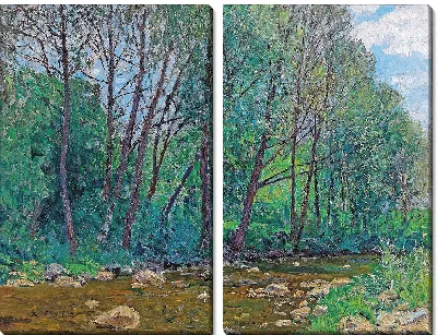 Картина Речной пейзаж