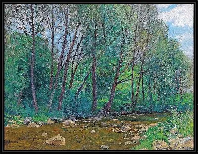 Картина Речной пейзаж