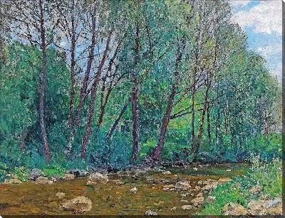 Картина Речной пейзаж