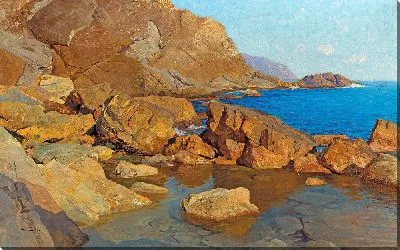 Картина Скалистый берег возле Нерви